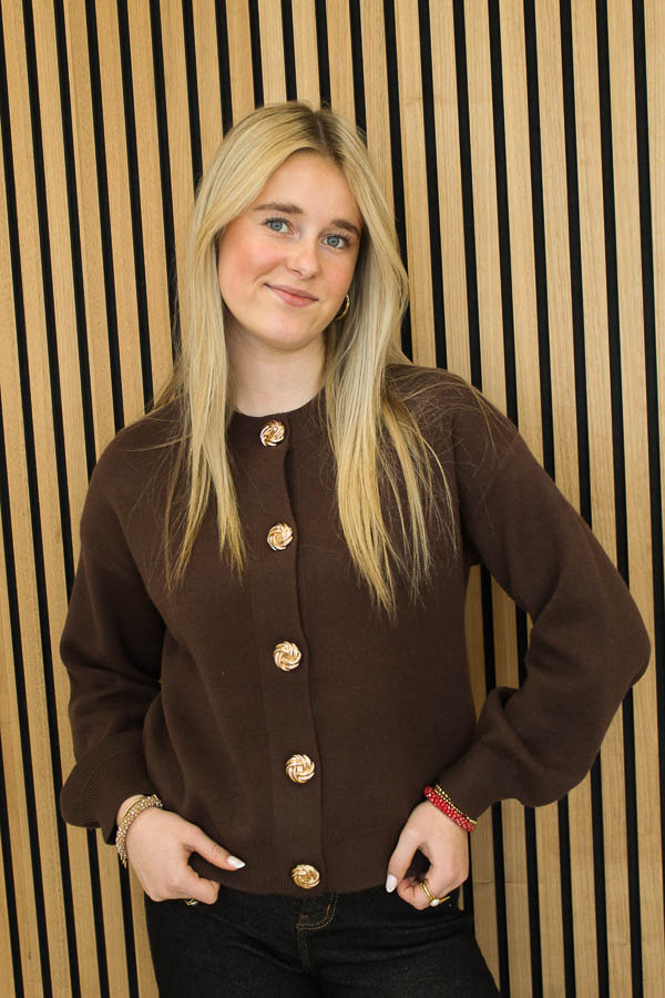 Vest_gouden_knoop_bruin_-_Milly-7045_big_image