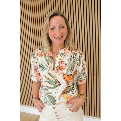 Blouse_v-hals_groen_-_Floris-4702_big_image_7it